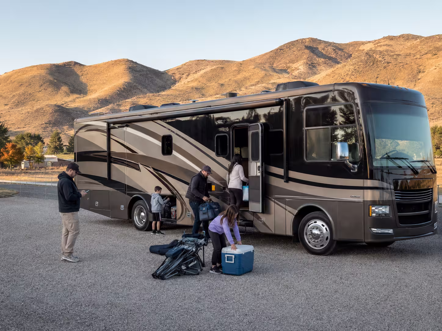 Large Class A motorhome rental in Boise, Idaho