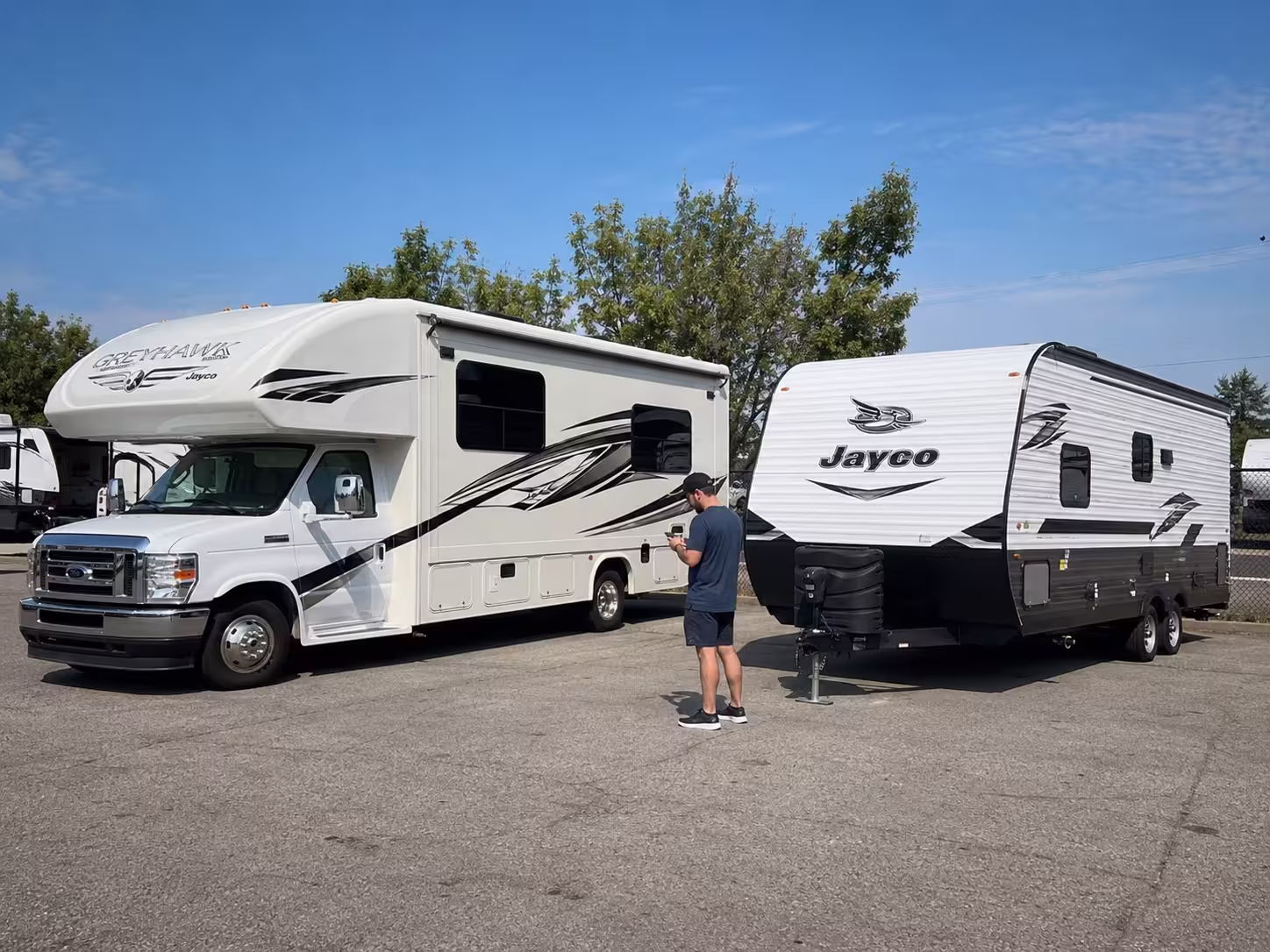 Comparing Boise RV rental prices between Class C and travel trailer