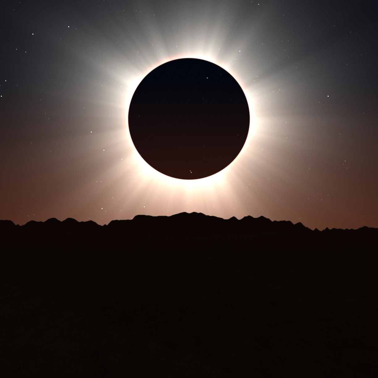 L'eclissi totale del 2 agosto 2027 sopra il deserto