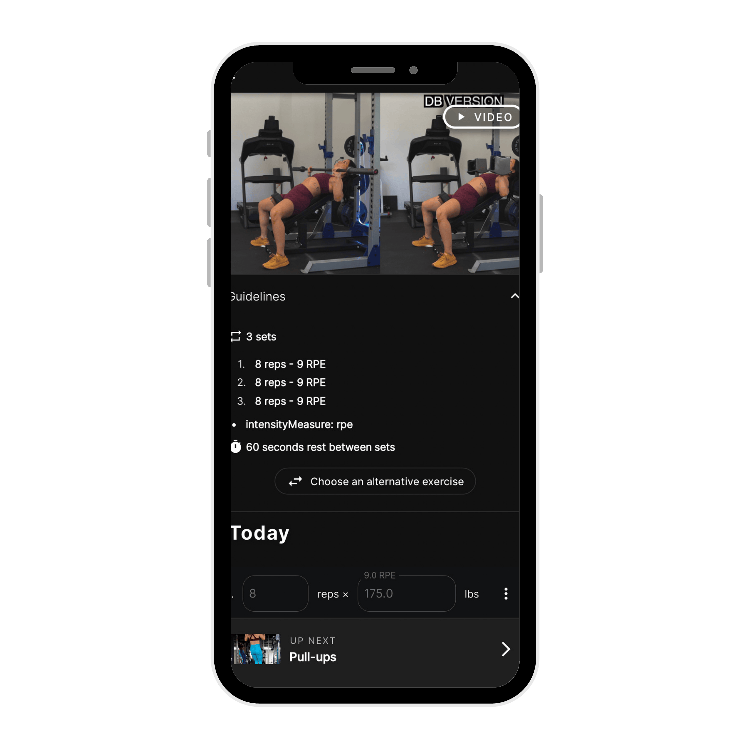 Phone screen with training guidance.