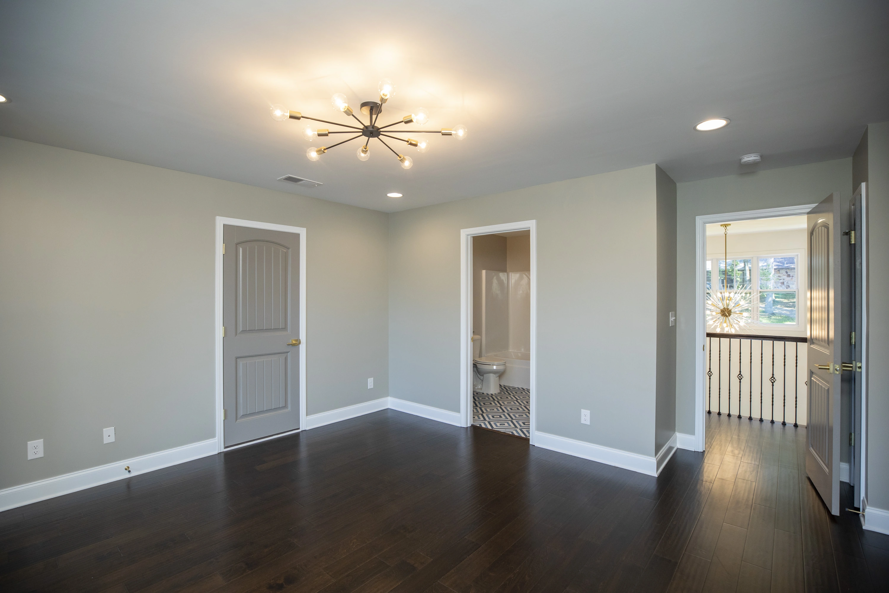 New home build in Birmingham showing framing and roof