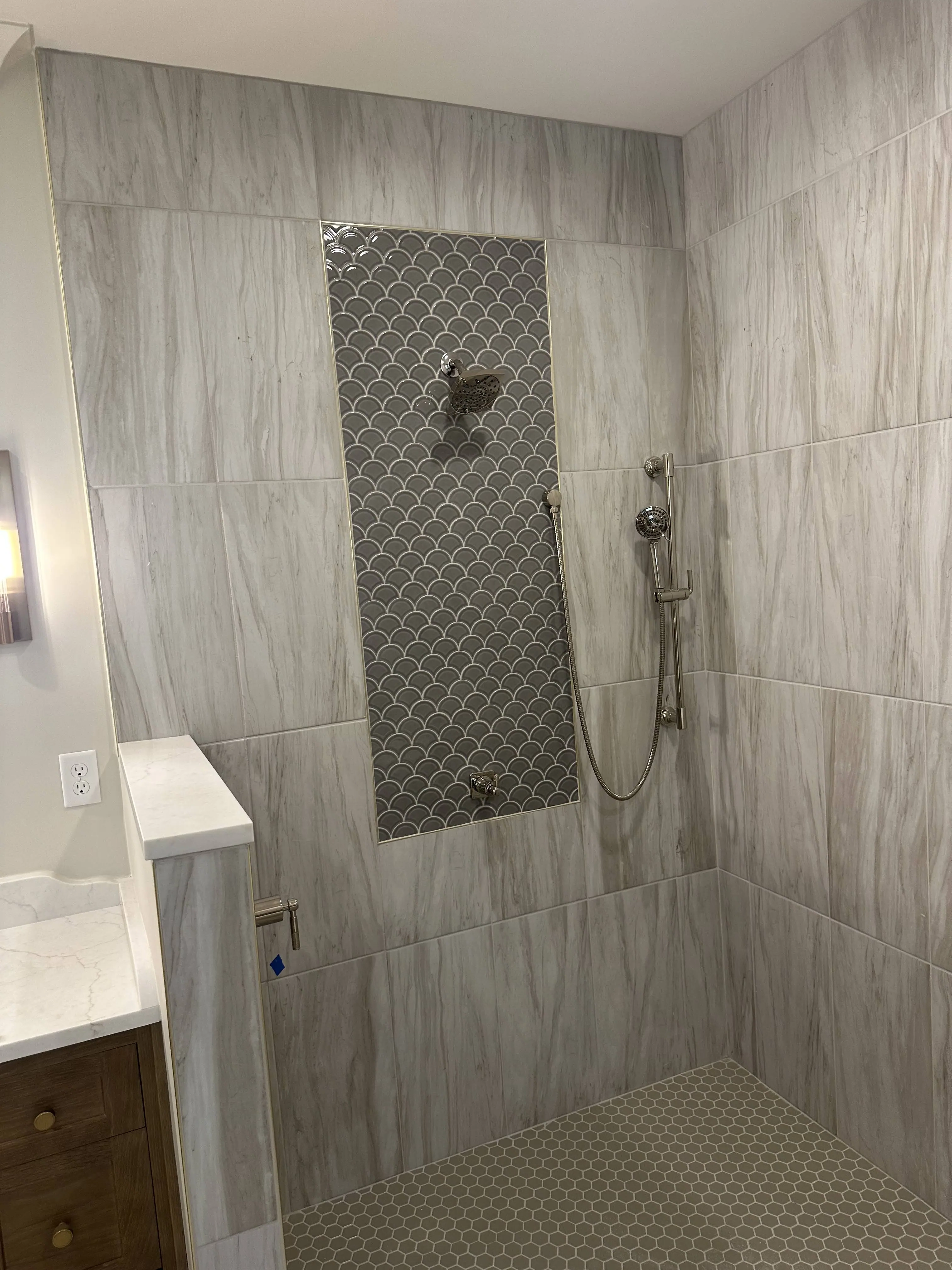 Cozy family room in Hoover new construction home