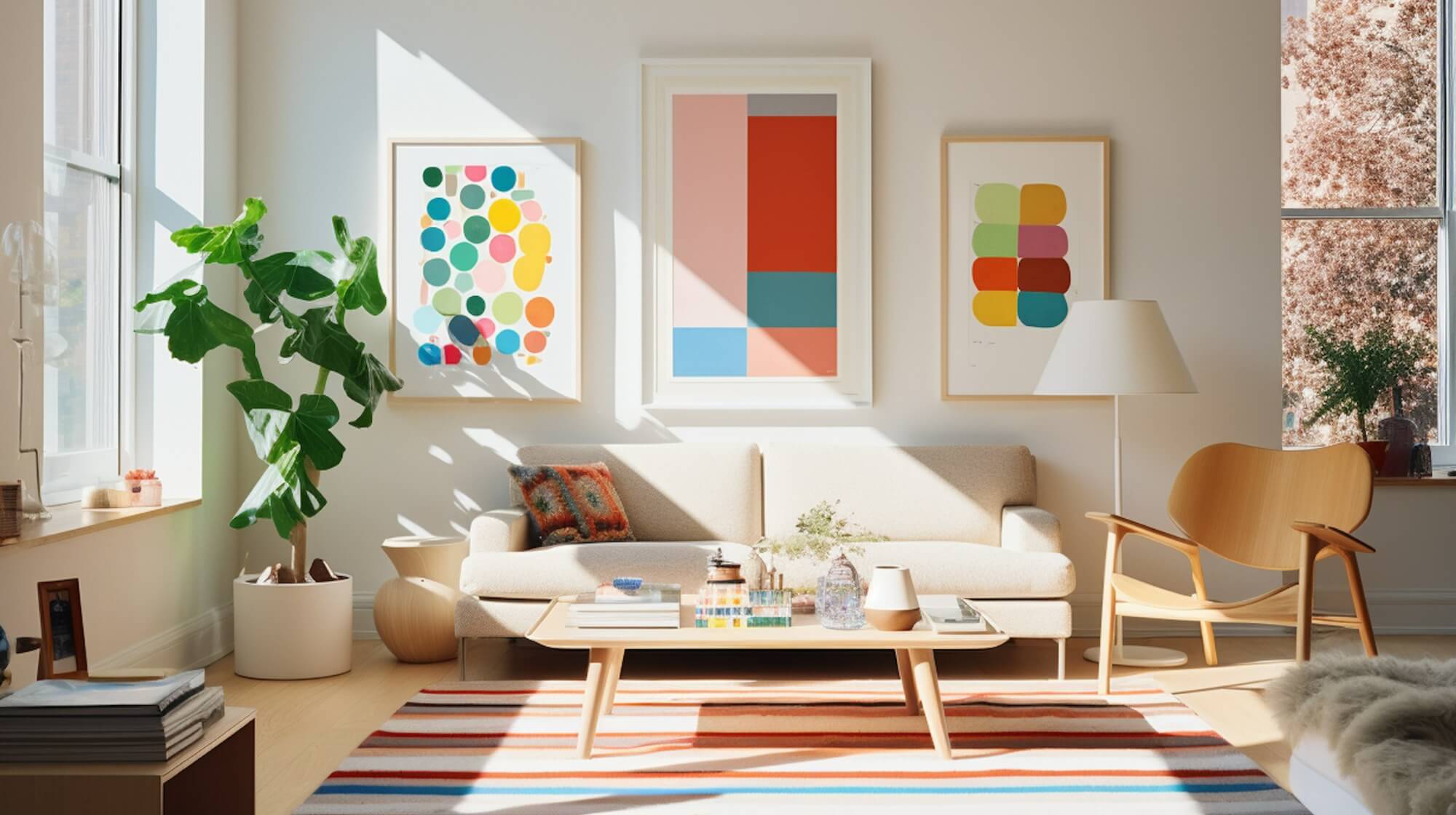 A really cool designed room