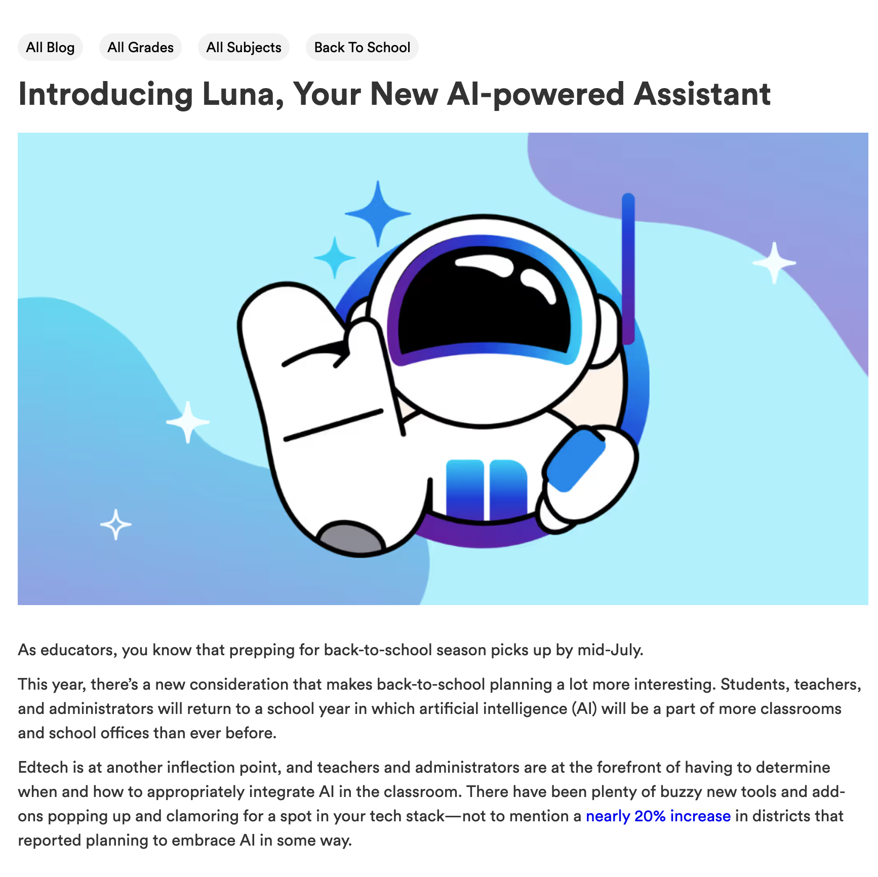 AI Feature Suite Launch