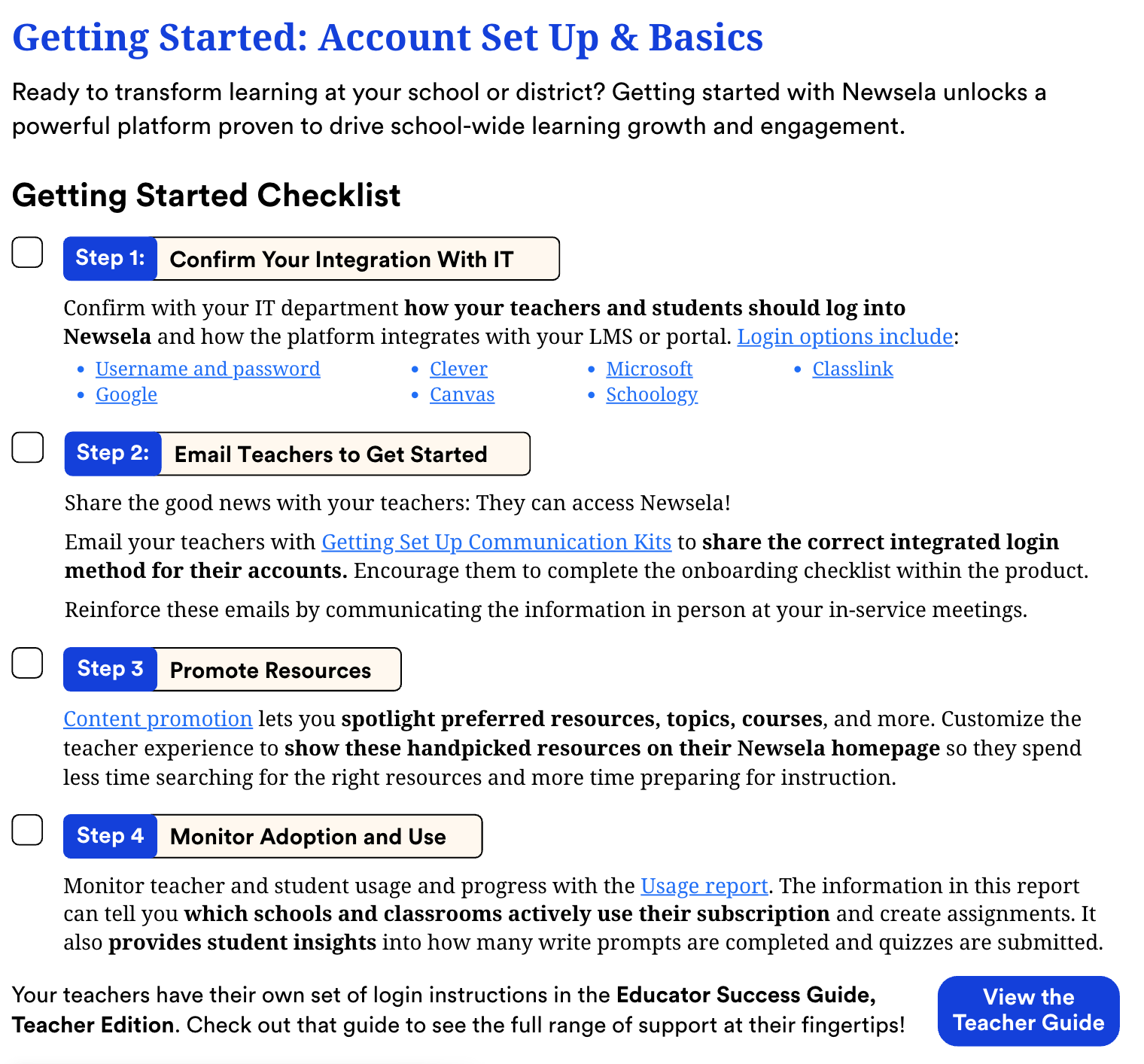 Implementation Guides