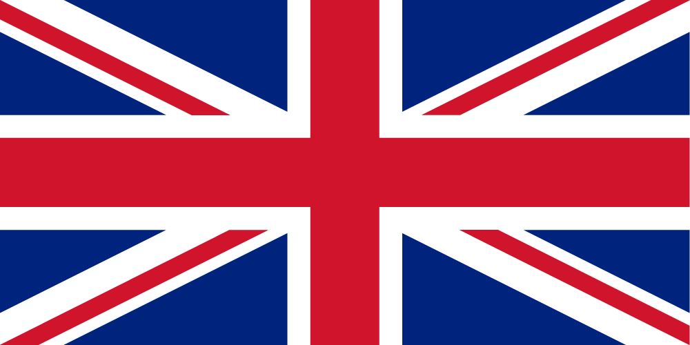 Union Jack flag with red, white, and blue colors.