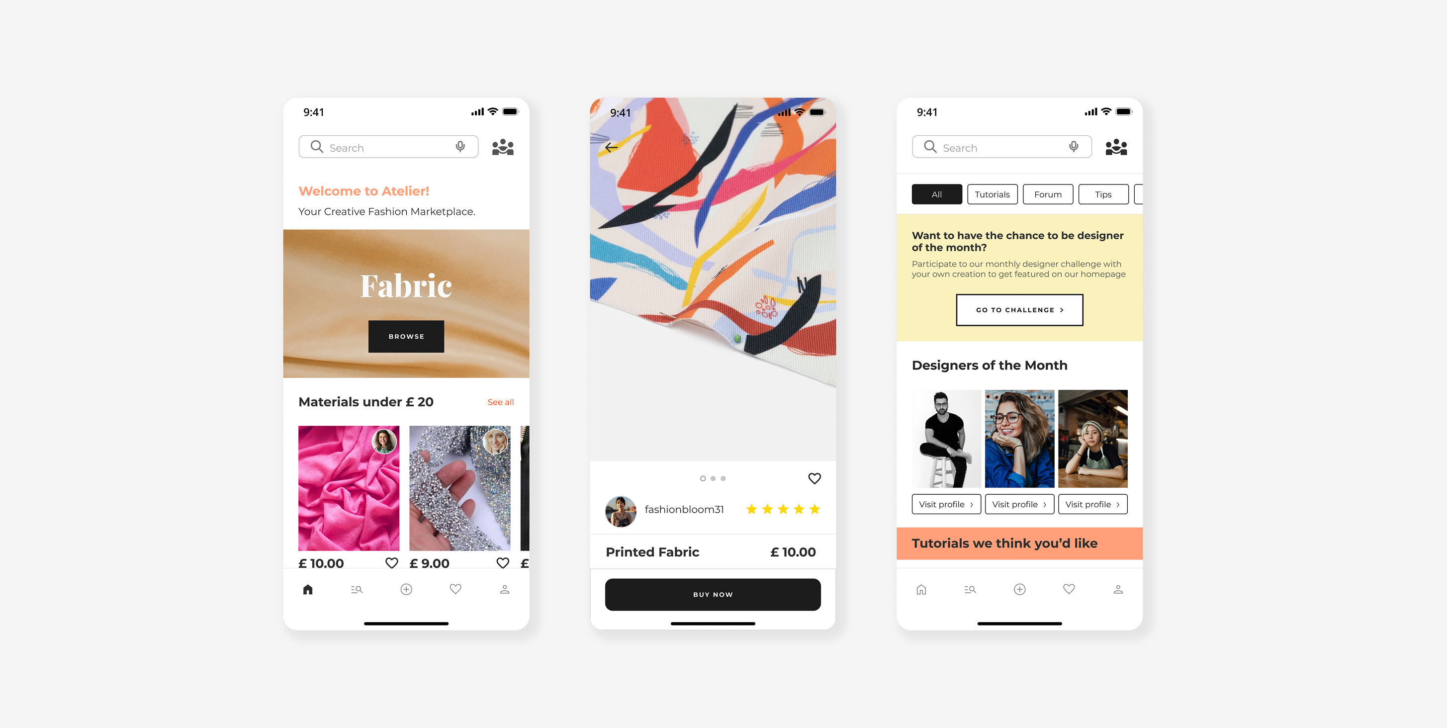 Music festival website homepage