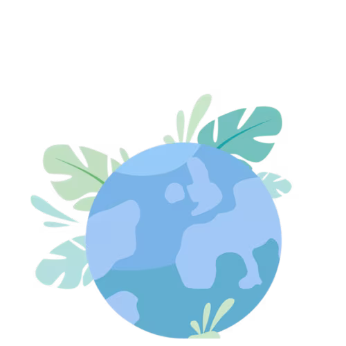 illustration of green planet