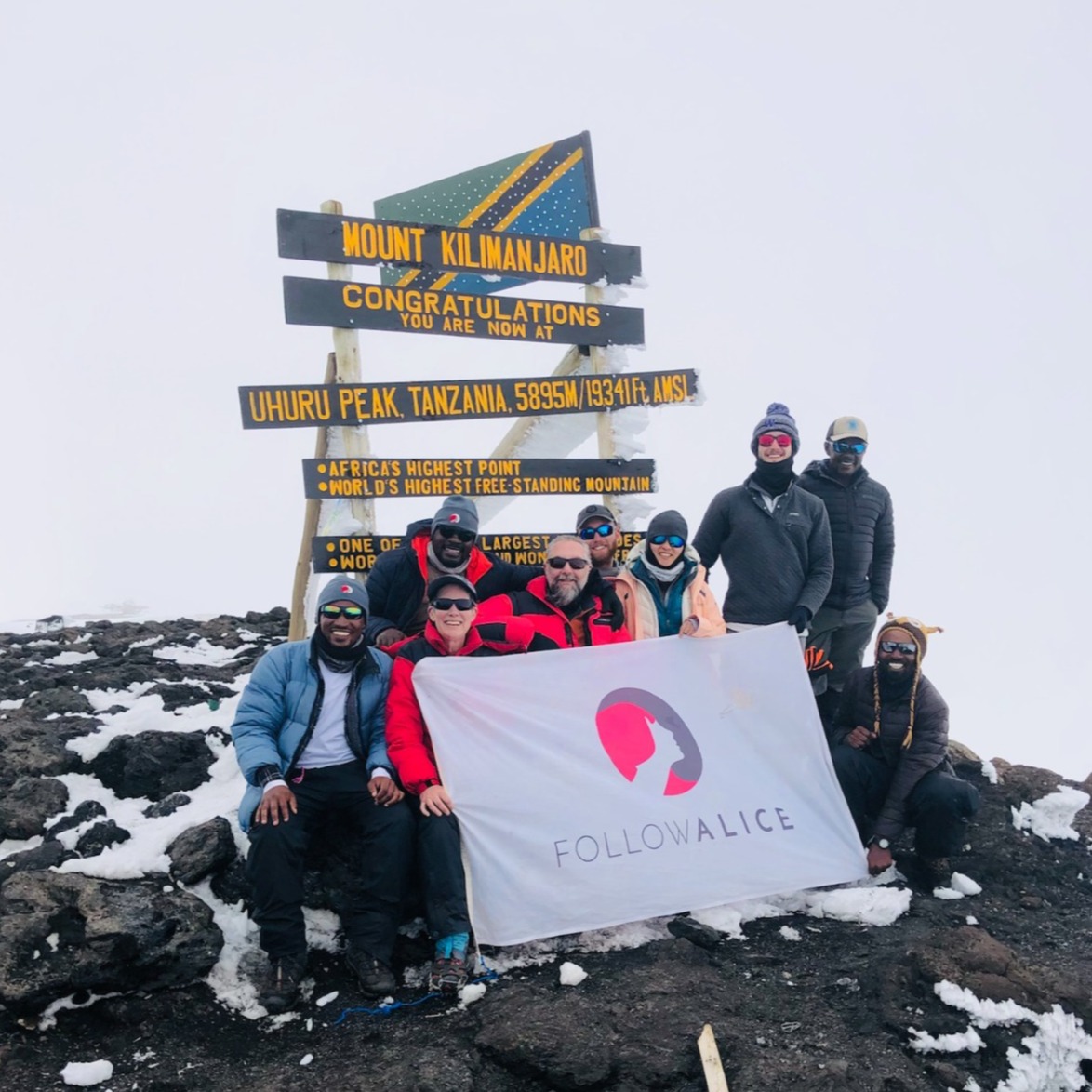 Rich and family summit Kilimanjaro