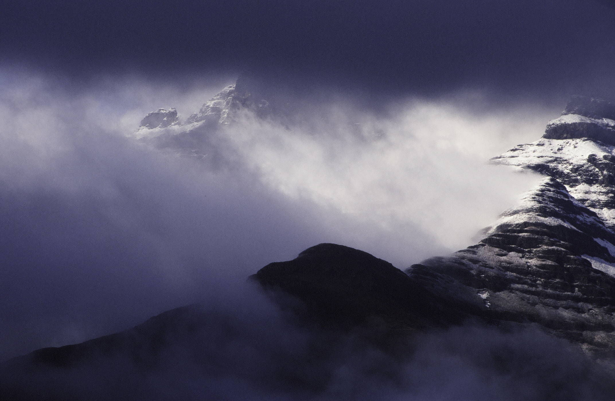 Misty Drakensberg mountains, South Africa