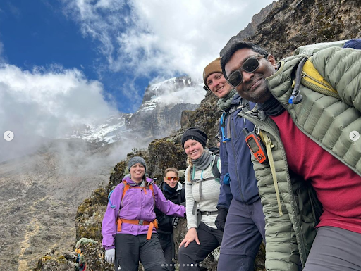 Romy. Group pic on Kilimanjaro Lemosho route
