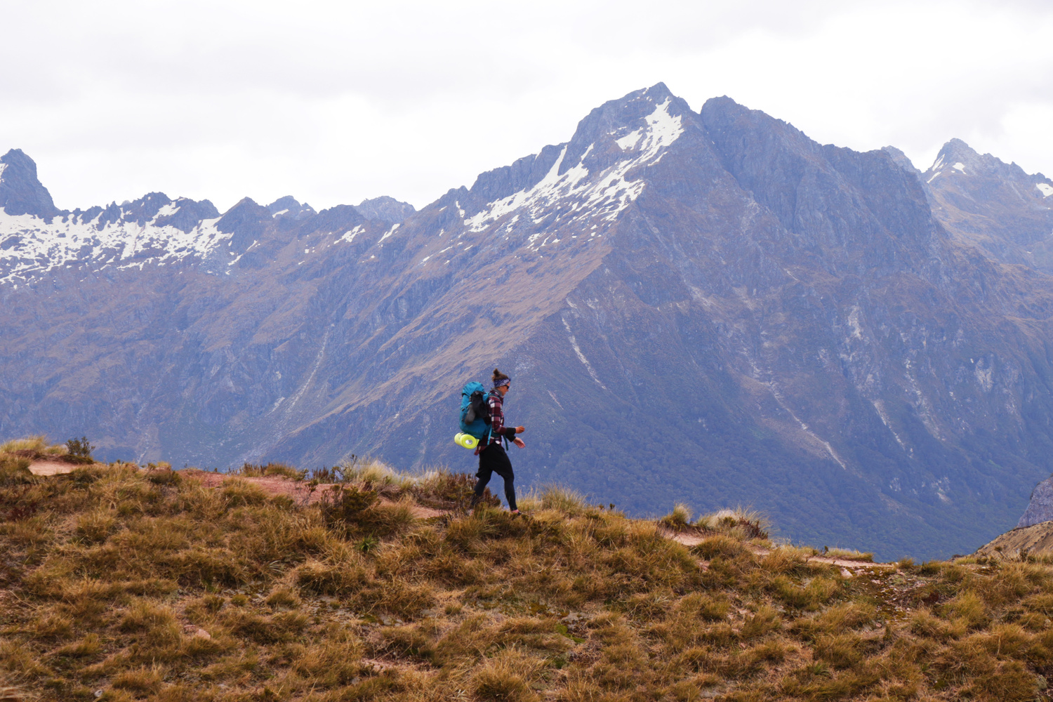 Ours. S. Trekker on Kepler Track, New Zealand
