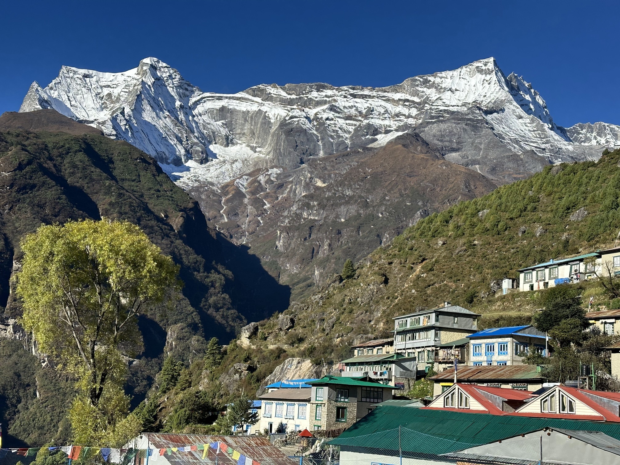 Ross Anker. Namche Bazaar mountains EBC trek