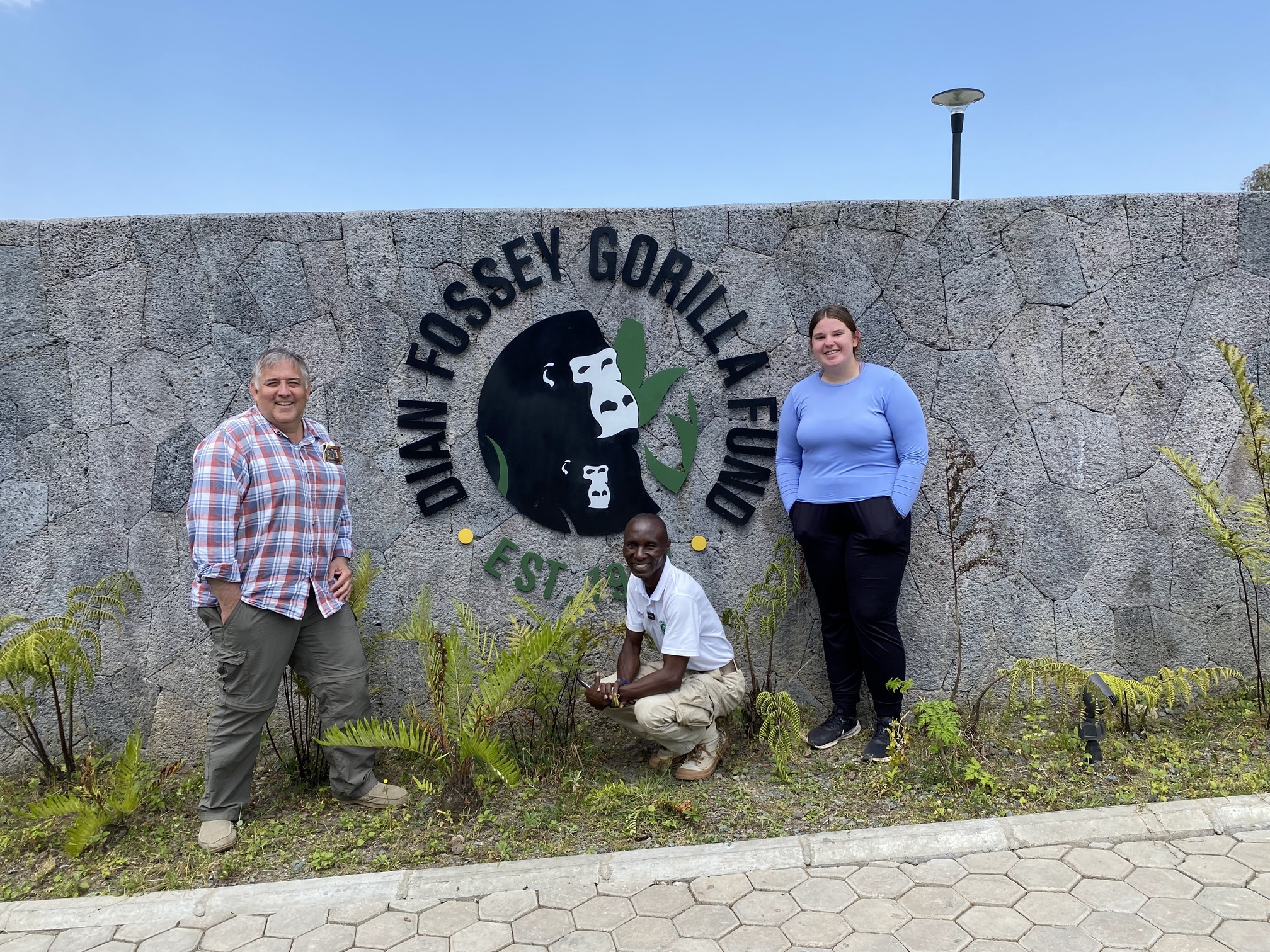 Brad Rebecca and Peter Dian Fossey Rwanda 
