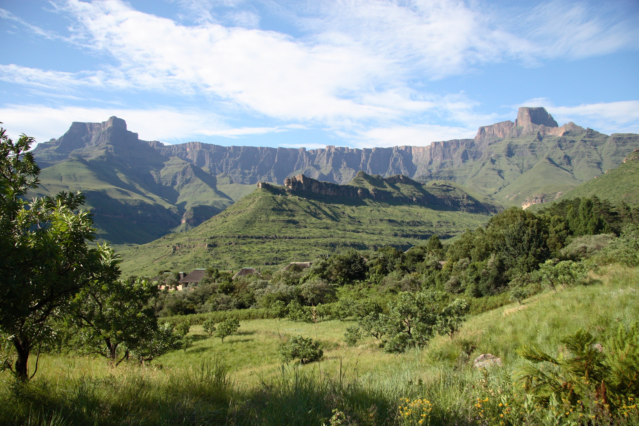 Amphitheatre classic view, Drakensberg mountains, South Africa