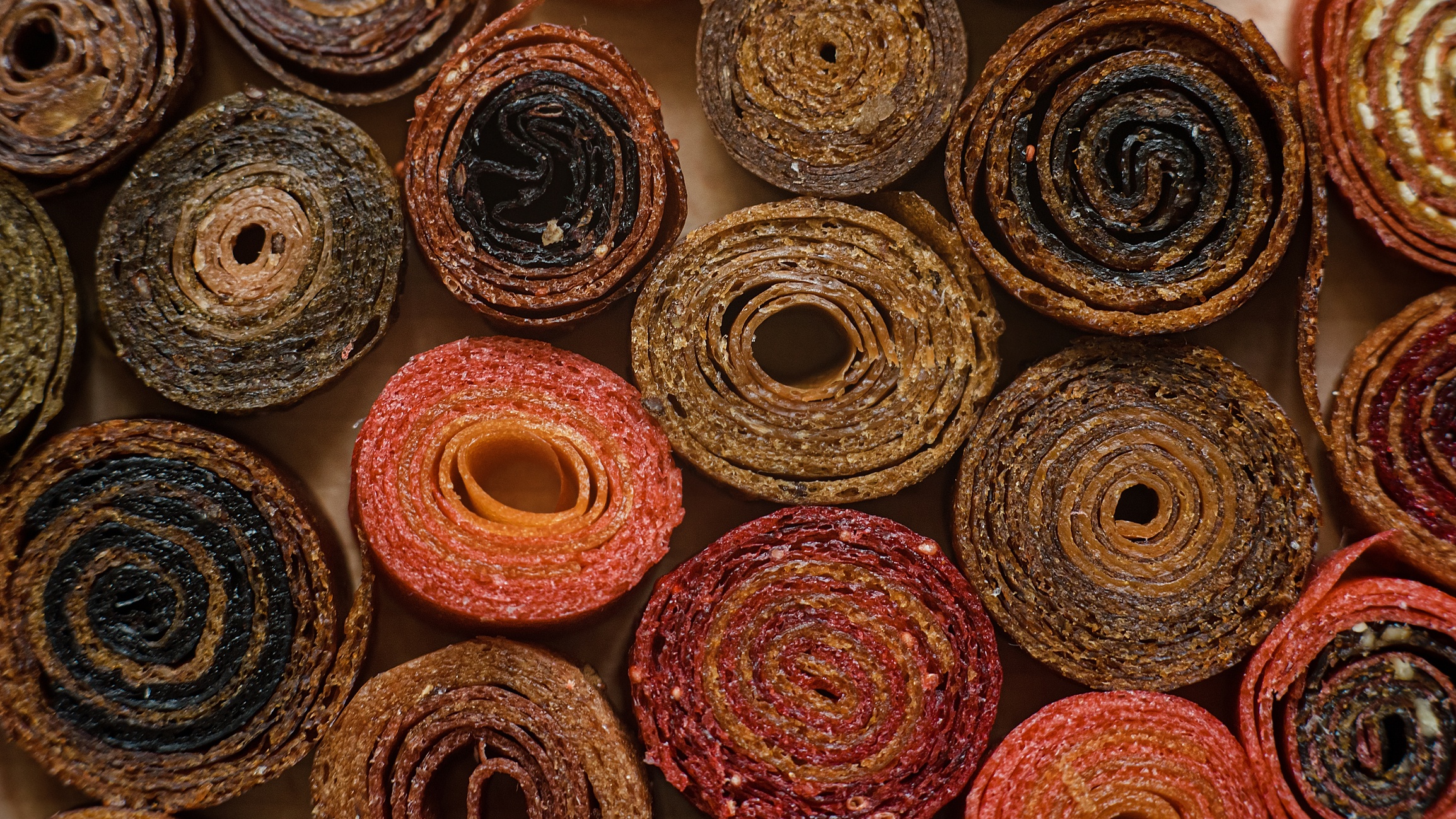 Ours. Homemade pureed fruit rolls