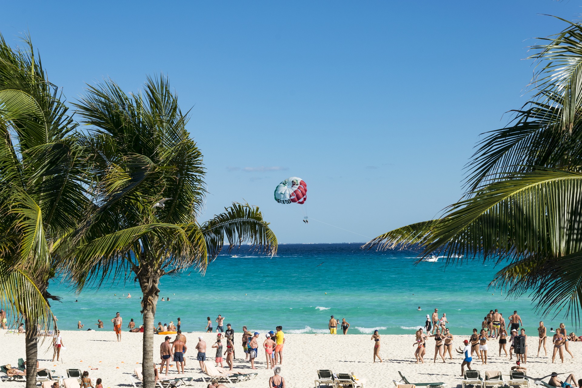 Mexico beach scene