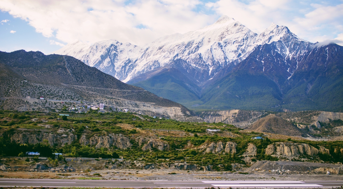 Jomsom Airport, Annapurna Circuit, Nepal