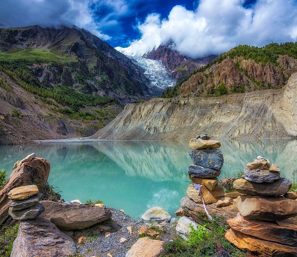 Attrib required Ammet Ranjit, Beautiful Gangapurna Lake