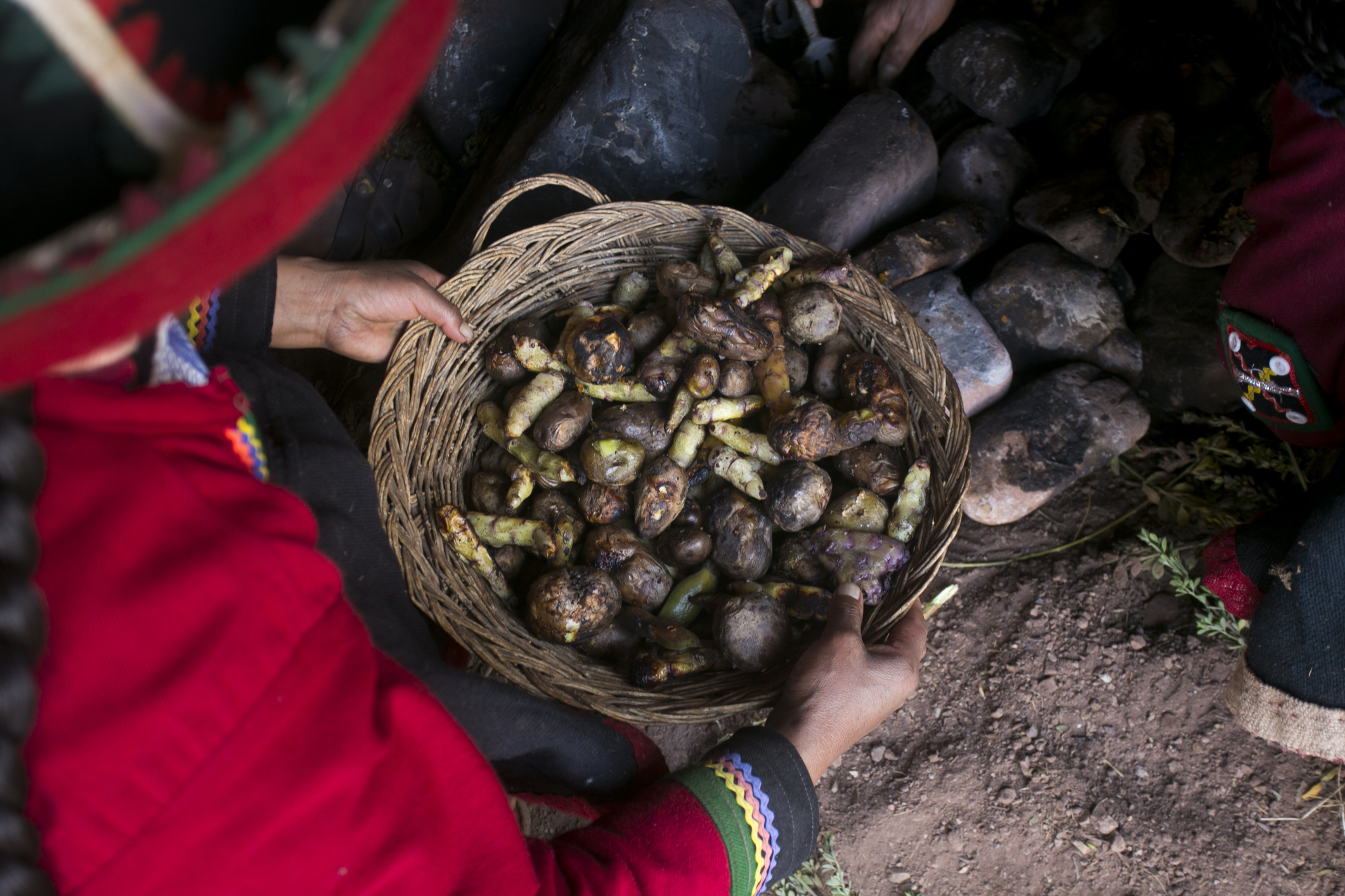 Pachamanca ceremony in Peru