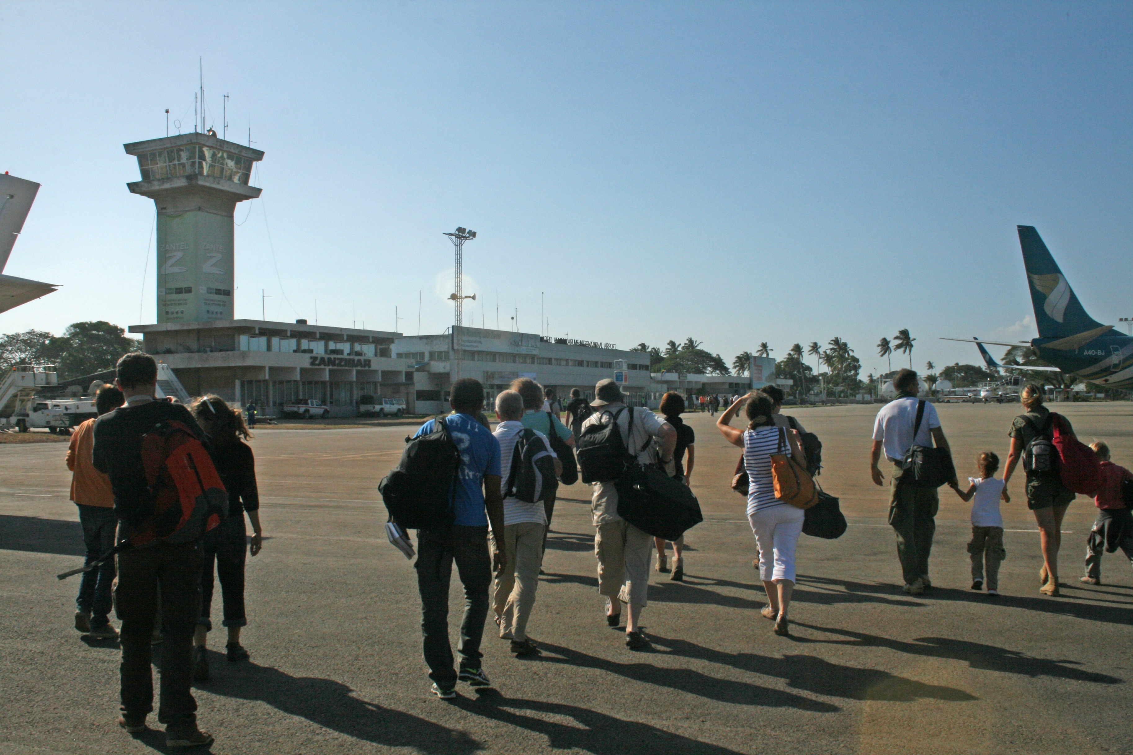 Zanzibar airport.