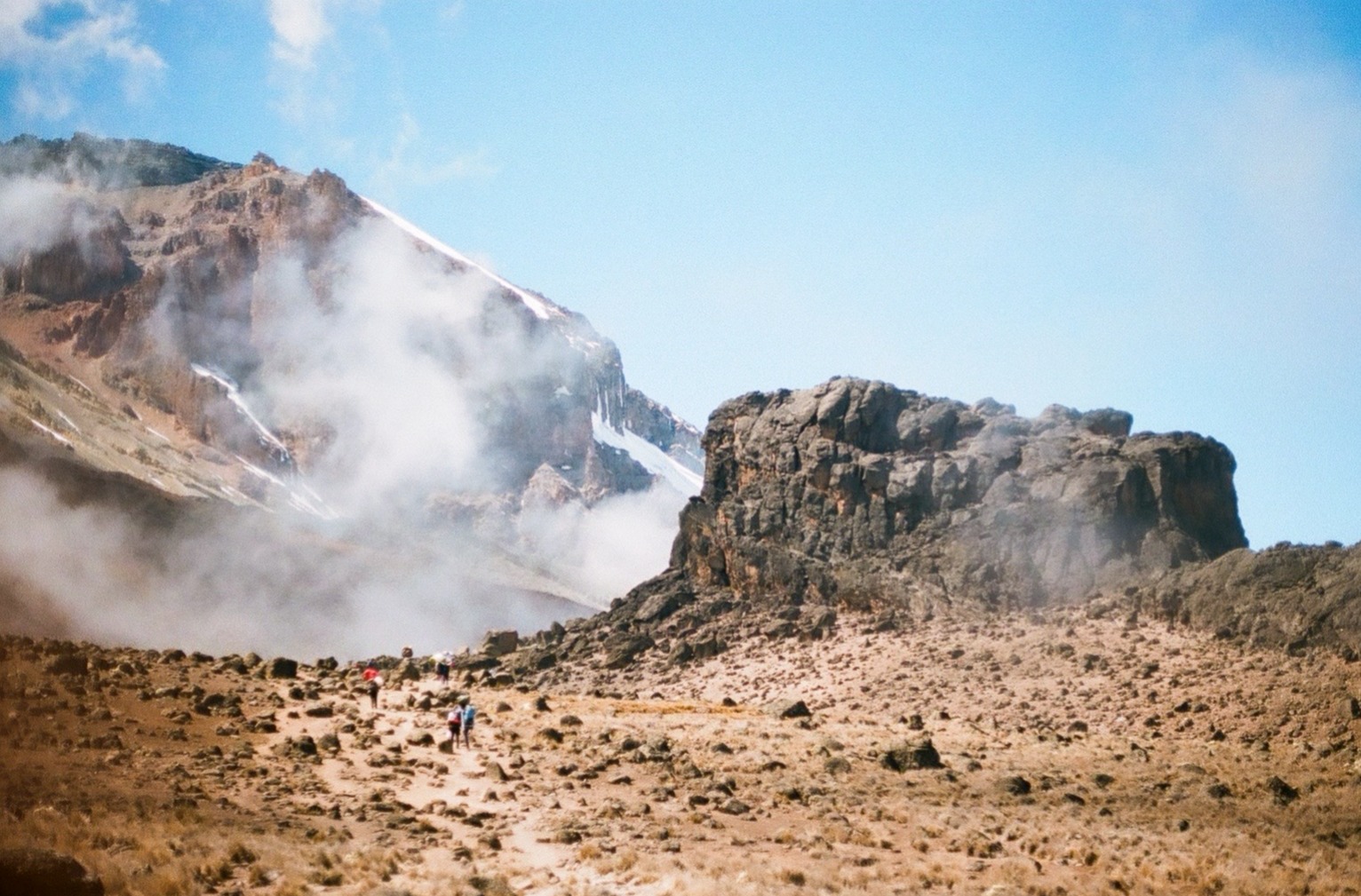 Jillian Tofukuji. Scenery in alpine desert band of Mt Kilimanjaro