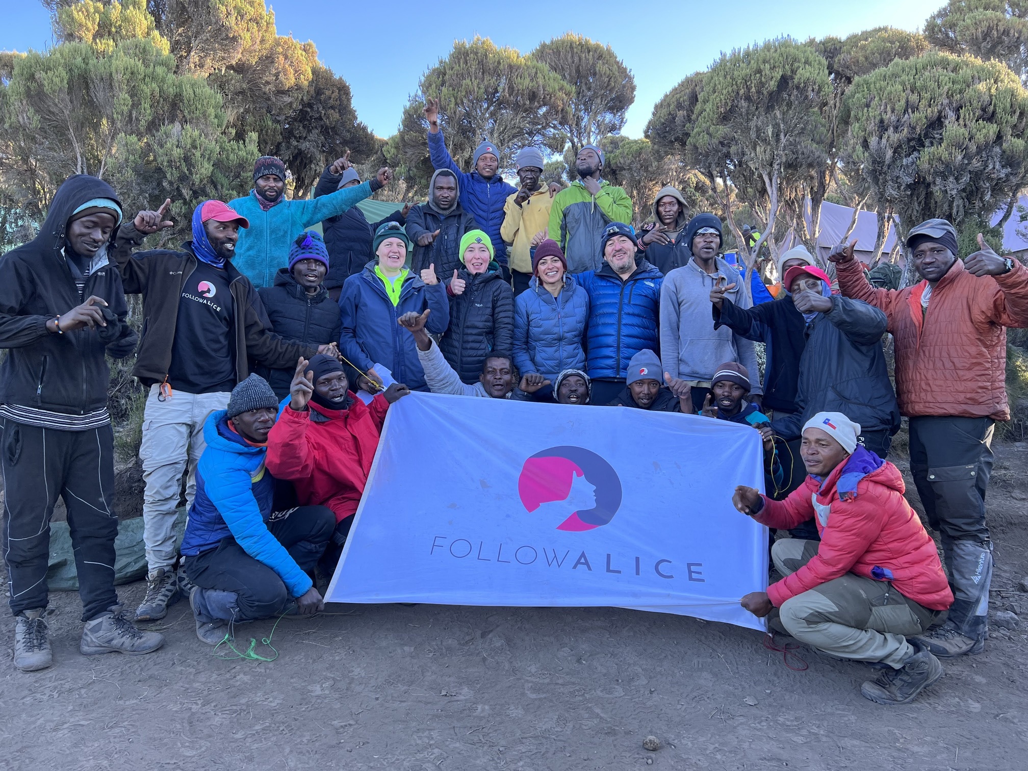 Lee Razo. Group pic Kilimanjaro August 2022