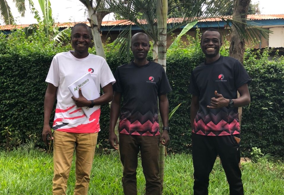 Crossmang, Florence and Trevor on Kilimanjaro Wilderness First Responder Training May 2023