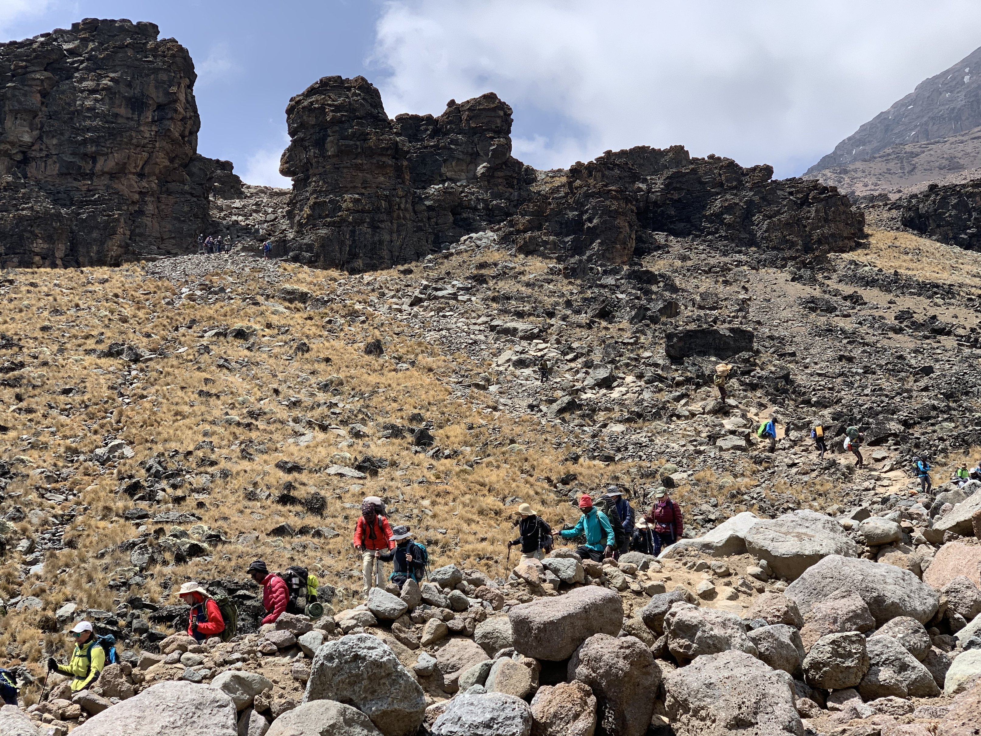 Descent to Barranco Camp, credit client Jasmin Jefferies