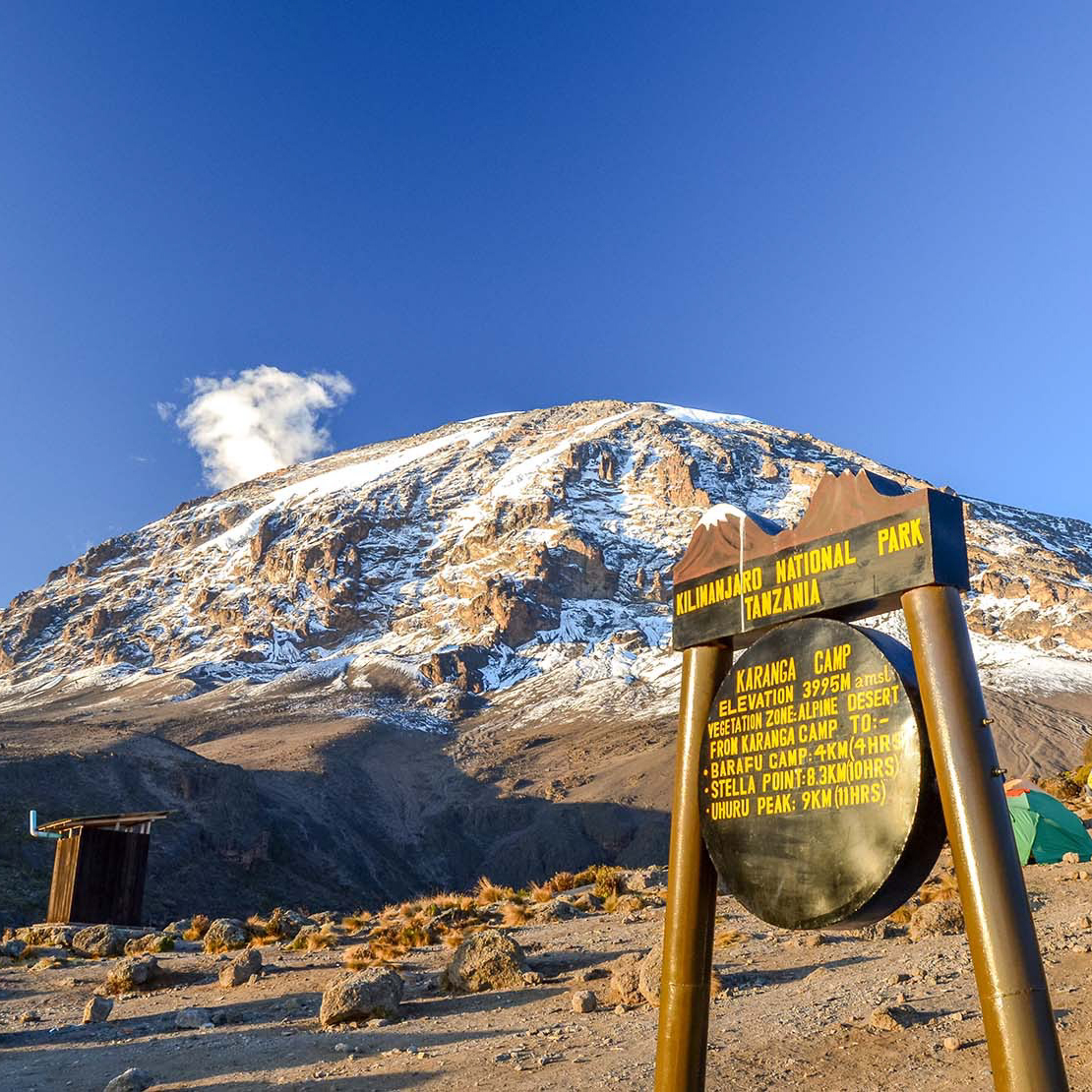 Karanga camp sign