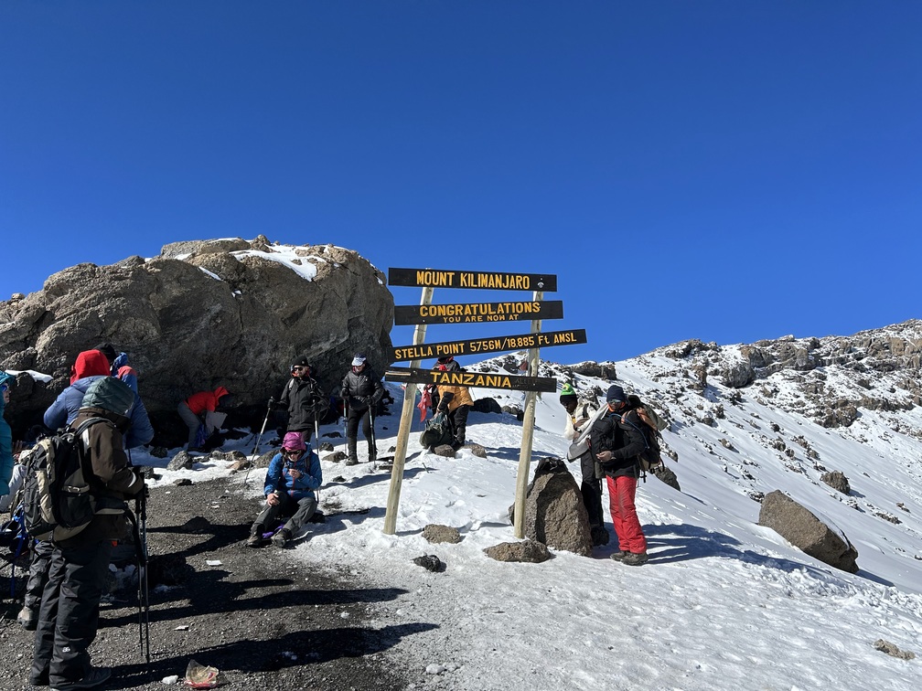 Romy. Stella Point on Kilimanjaro