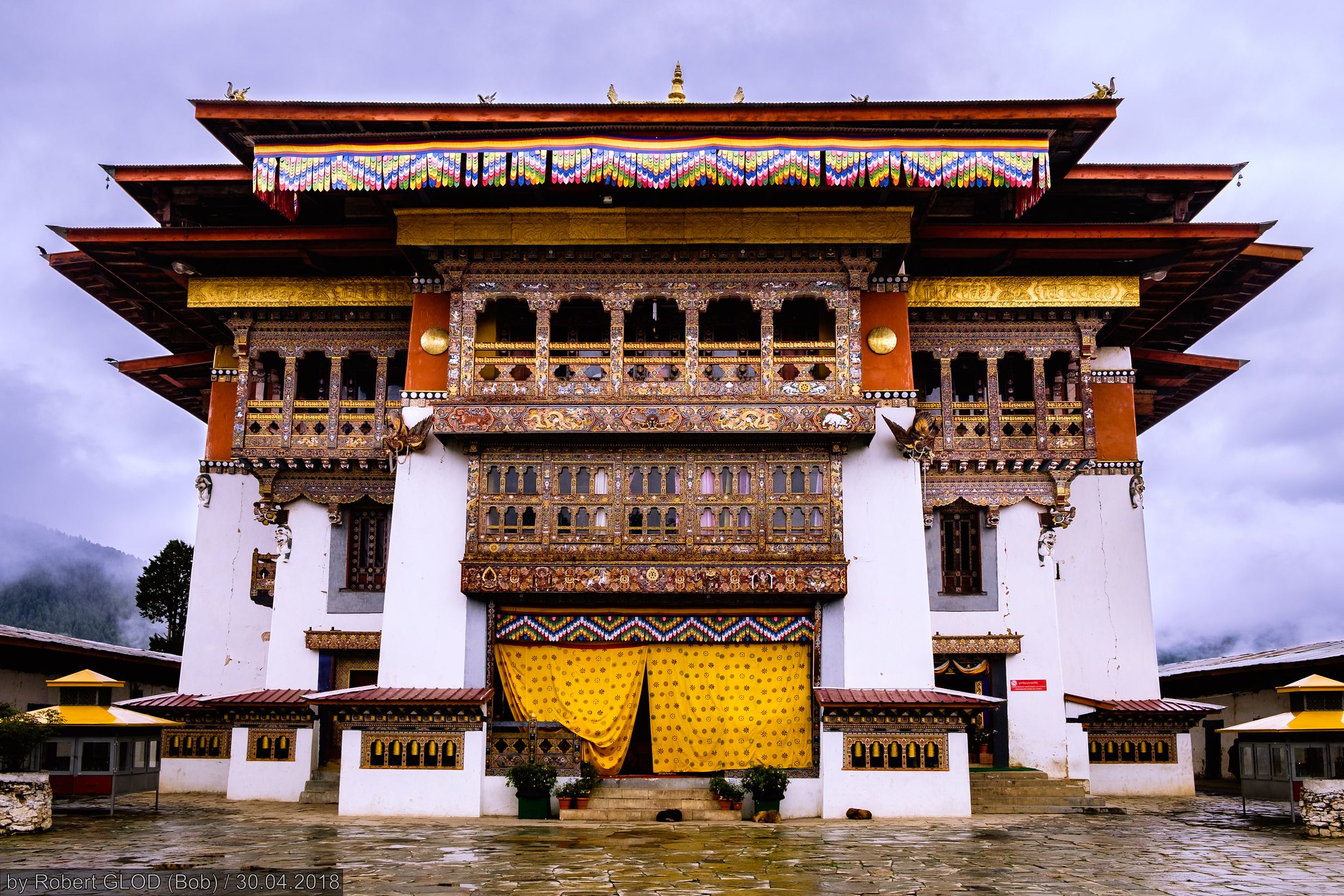 NOT ours. Gangtey Goemba, Bhutan, image by R. GLOB, Flickr.
