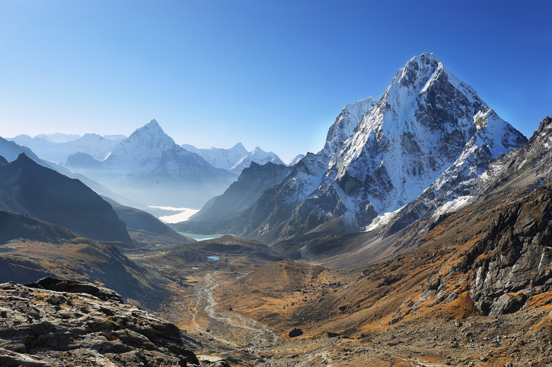 Ours. An incredible view from Dzongla, EBC trek, Nepal