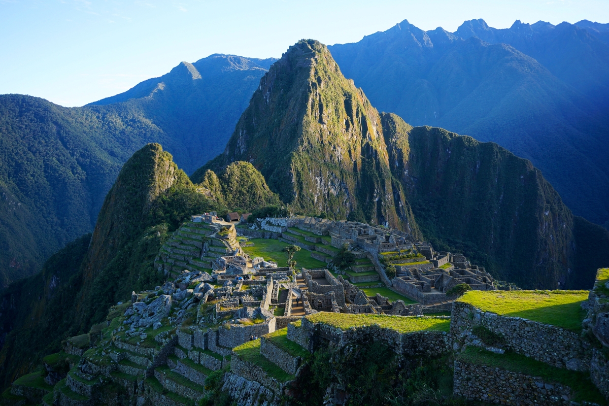Machu Picchu early sunlight, Peru