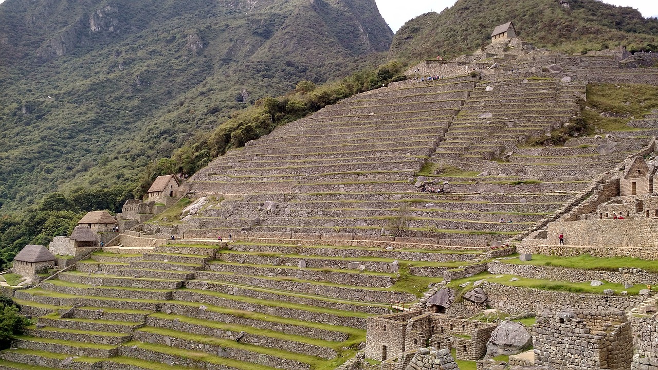 Steep terraces of Machu Picchu
