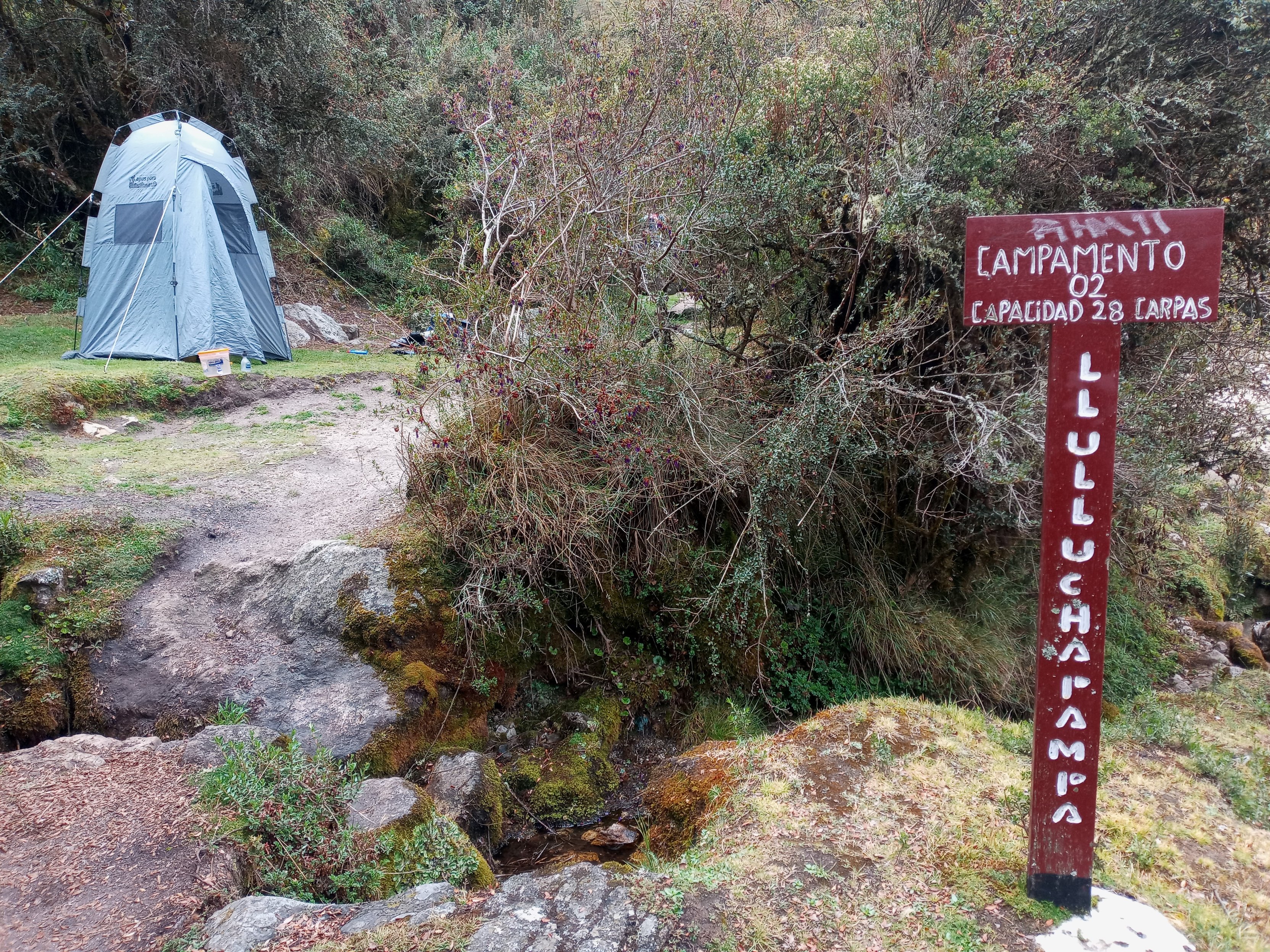 Follow Alice Toilet Tent on Inca Trail, Peru- From Sarah