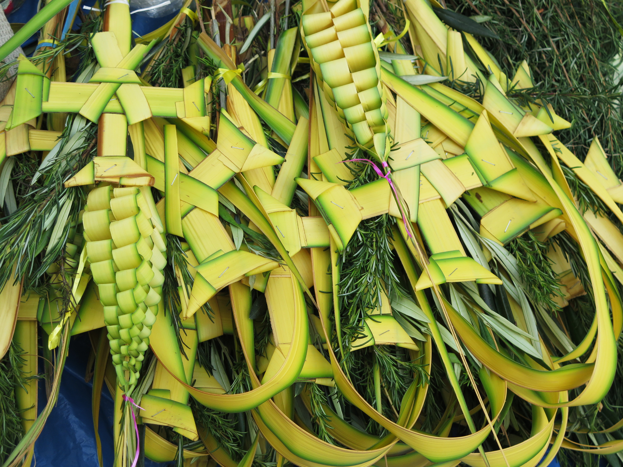 Palm crosses, Cusco, Palm Sunday, Holy Week, Peru