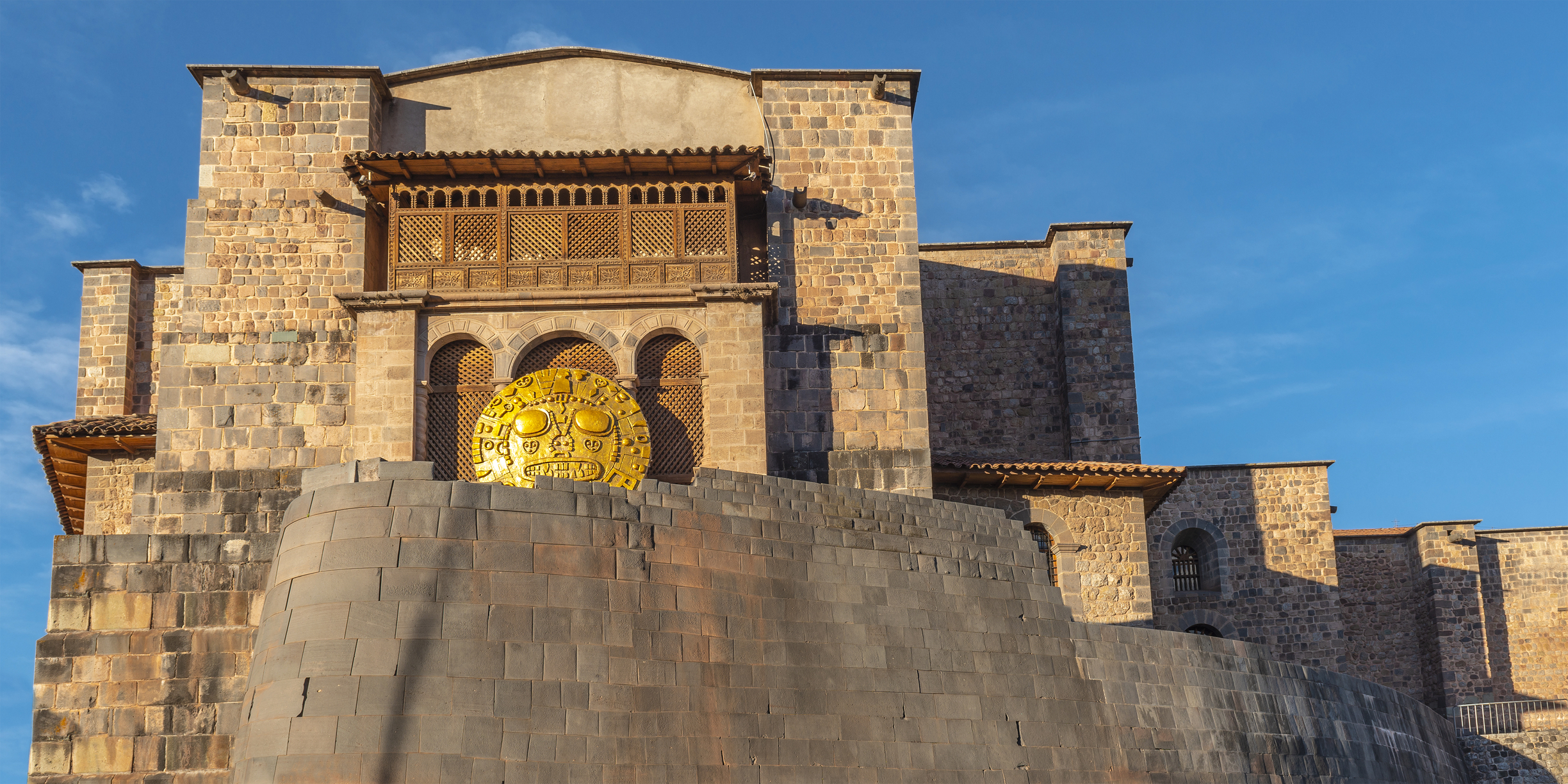Temple of the Sun bilding ion Cusco, Peru