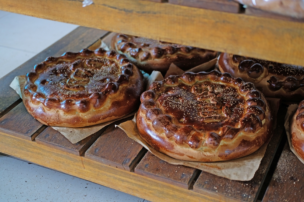 Ours. Food. Traditional bread from Cusco, delicious Chuta bread from Cusco.