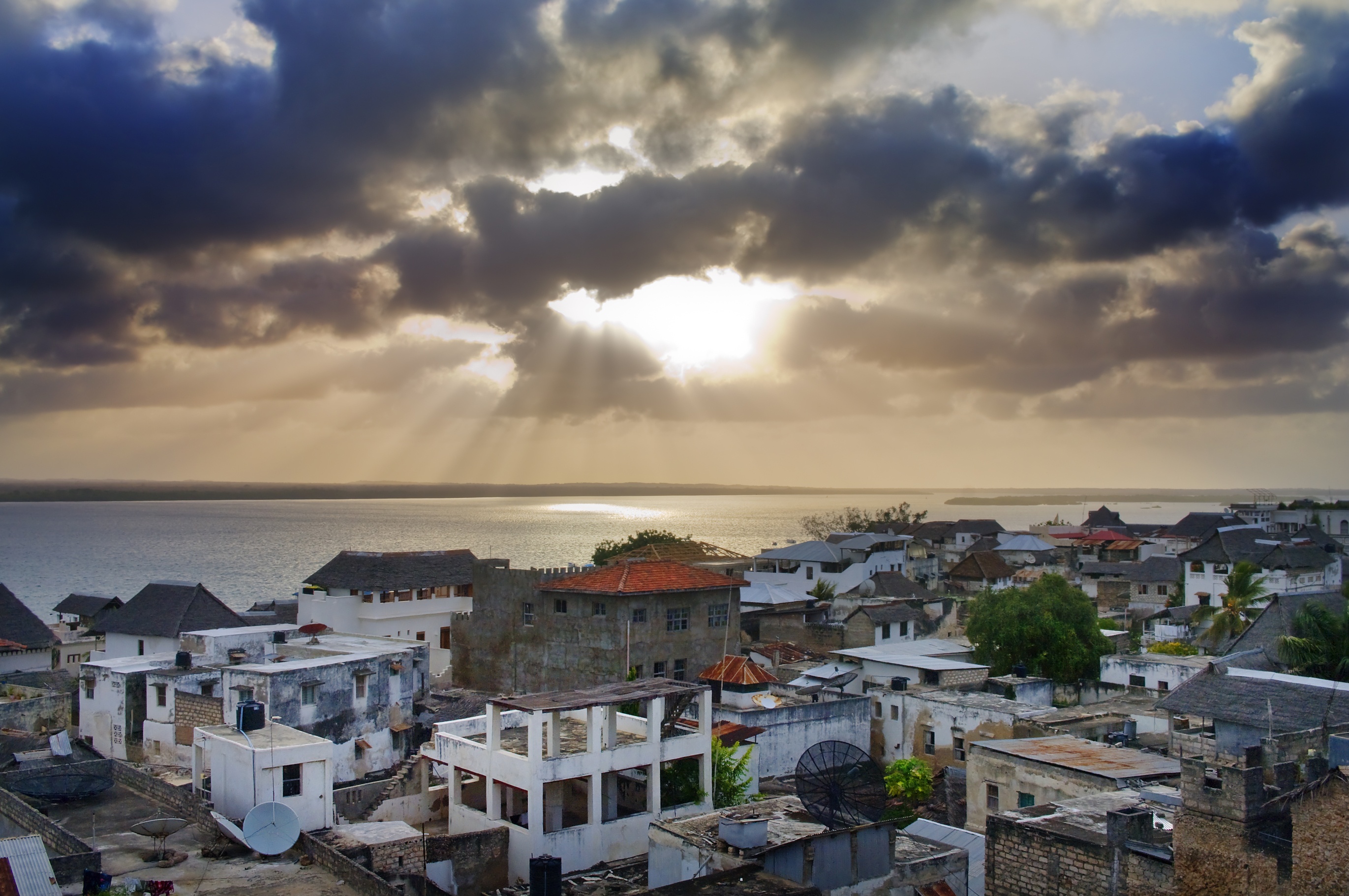 Lamu Town on Lamu Island in Kenya.