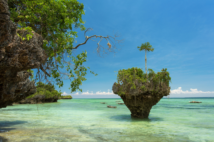 Ours. Secluded beach on Uzi Island, Zanzibar