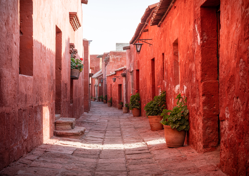 Santa Catalina Monastery in Arequipa in Peru