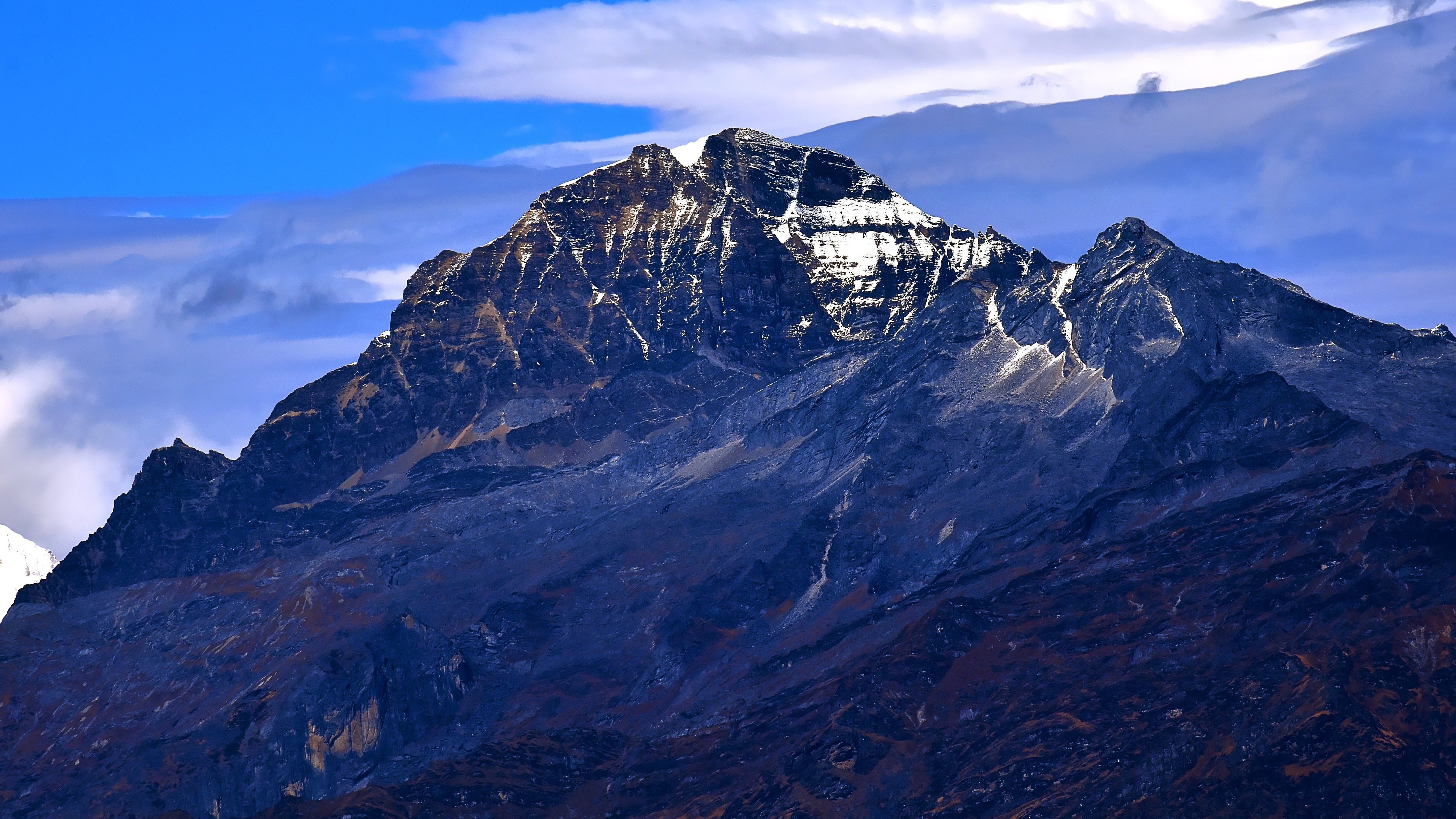 Pur. Mt Chomolhari, Jhomolhari, Jomolhari, Bhutan