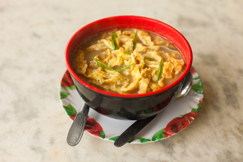 Ours. Egg thukpa, Nepal cuisine dish