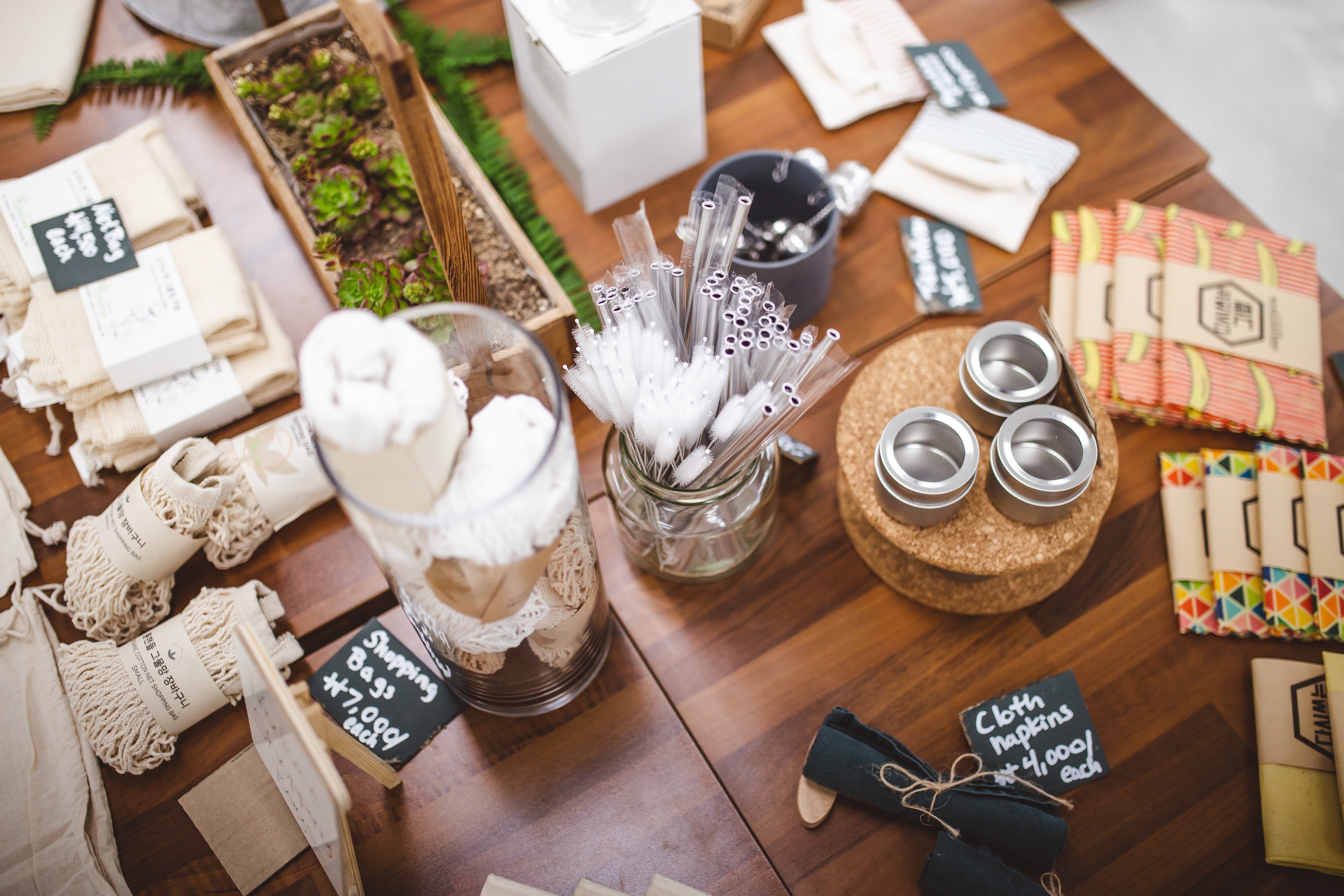 Recyclable reusable eco zero waste living shop