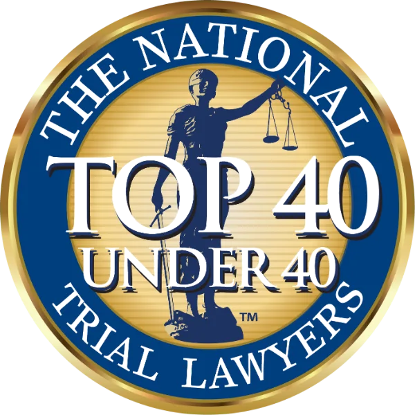 top40_transparent.png: National Trial Lawyers Top 40 Under 40 Badge