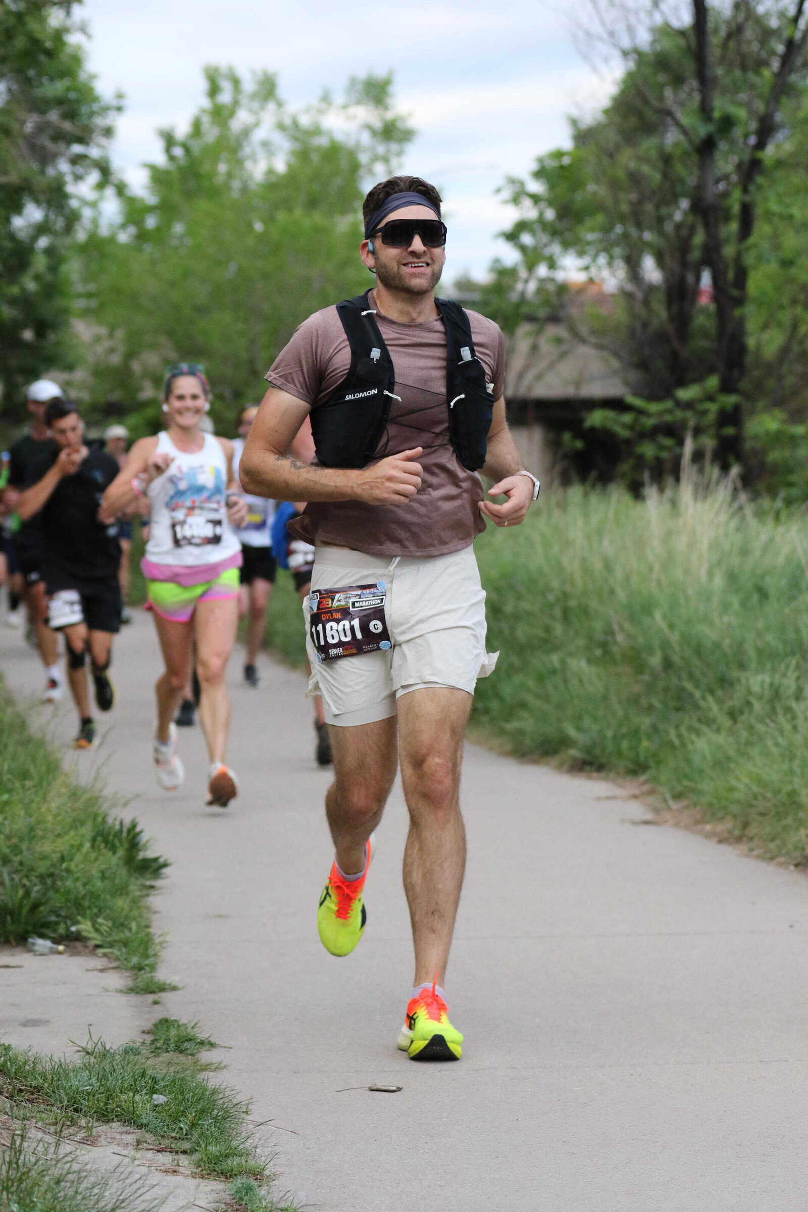 Dylan Unger running a marathon in Denver