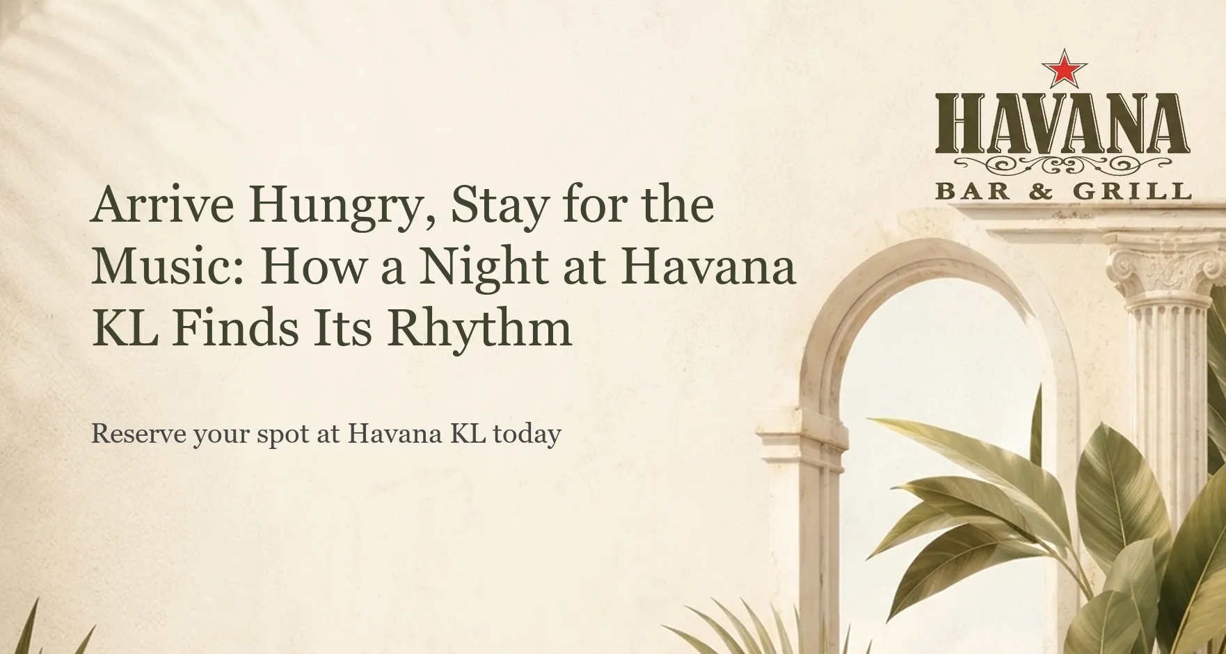 Happy guests dining and enjoying live music at Havana KL, showcasing the vibrant nightlife atmosphere.