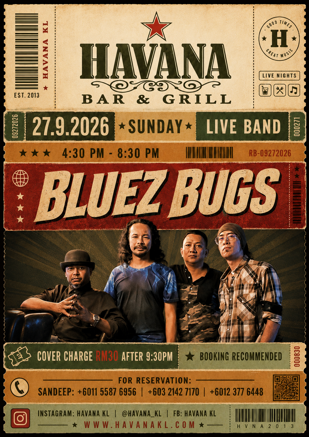 LIVE BAND - BLUEZ BUGS