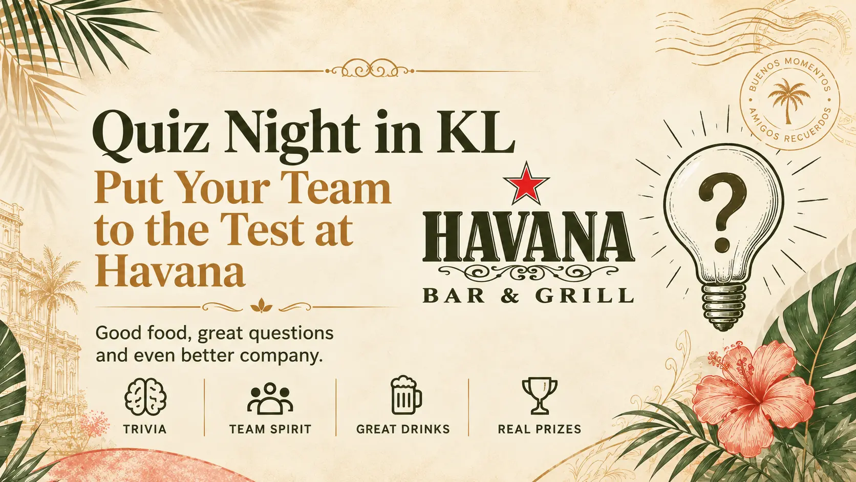 Quiz Night in KL: Put Your Team to the Test at Havana